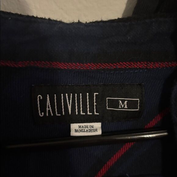 Caliville Plaid button up hooded shirt jacket - Picture 5 of 6